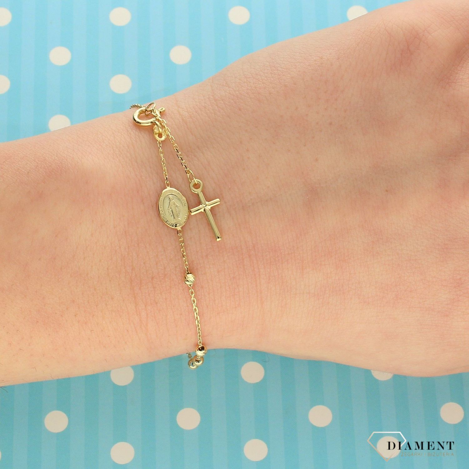 Złota bransoletka 585 różaniec BR 2659C 585 (1).jpg